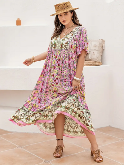 Floral Dreamflow Dress – Plus Size