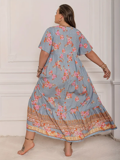 Floral Dreamflow Dress – Plus Size
