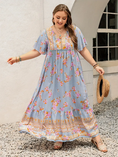 Floral Dreamflow Dress – Plus Size